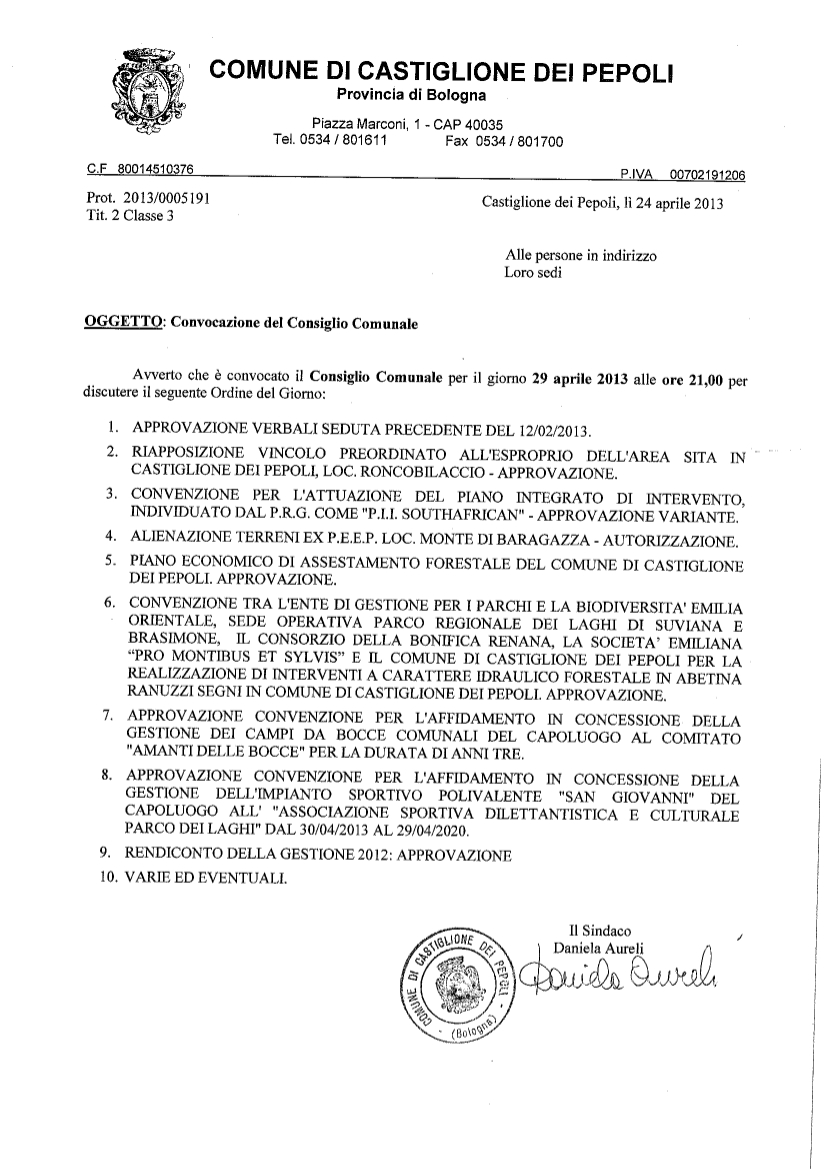Consiglio Comunale